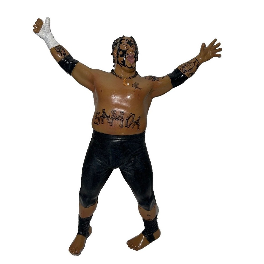 (b24/3)Umaga Samoa WWE 2007 Jakks Pacific Wrestling Action Figure